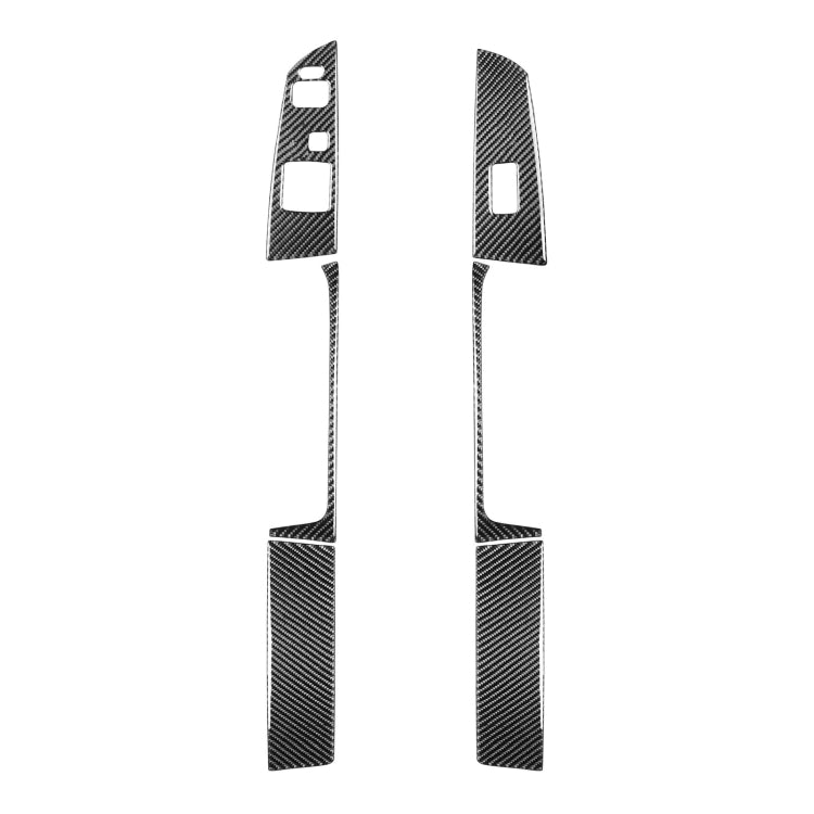 6 in 1 Car Carbon Fiber Left and Right Driving Seat Lift Decorative Sticker for Mazda RX8 2004-2008, Left Drive Low-configured, Left and Right Driving Seat Lift, Left Drive Low-configured