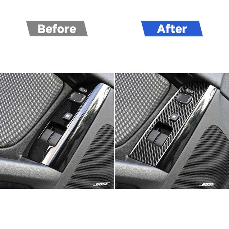 2 PCS Car Carbon Fiber Left and Right Lifting Panel Decorative Sticker for Mazda RX8 2004-2009, Left Drive Low-configured, Left and Right Lifting Panel, Left Drive Low-configured