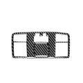 2 in 1 Car Carbon Fiber Rear Reading Light A Style Decorative Sticker for Mazda RX8 2004-2008, Left and Right Drive Universal, Rear Reading Light A Style