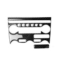 2 in 1 Car Carbon Fiber Air Conditioning Adjustment Panel Decorative Sticker for Nissan 370Z Z34 2009-, Left and Right Drive Universal, 2 in 1 Air Conditioning Adjustment Panel