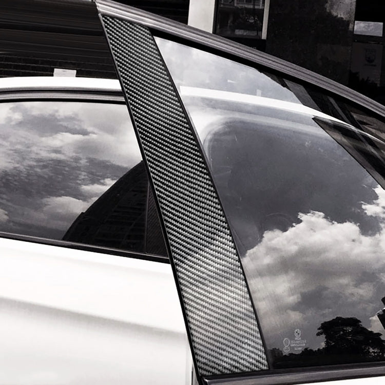 Car Carbon Fiber B Pillar Decorative Sticker for Audi A4 2009-2016, Left and Right Drive Universal, For Audi A4 2009-2016