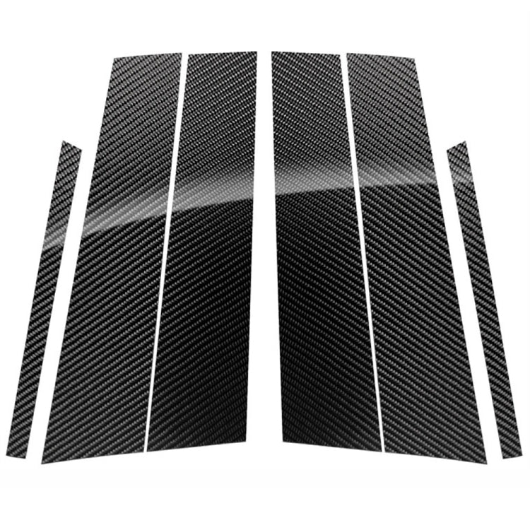 Car Carbon Fiber B Pillar Decorative Sticker for Mercedes-Benz GLC 2015-2019, Left and Right Drive Universal, For Mercedes-Benz GLC 2015-2019