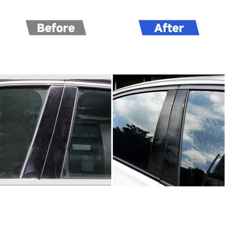 Car Carbon Fiber B Pillar Decorative Sticker for Mercedes-Benz GLC 2015-2019, Left and Right Drive Universal, For Mercedes-Benz GLC 2015-2019