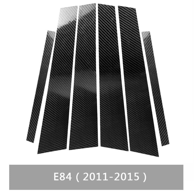 Car Carbon Fiber B Pillar Decorative Sticker for BMW X1 E84 2011-2015, Left and Right Drive Universal, For BMW X1 E84 2011-2015