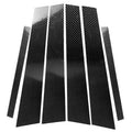 Car Carbon Fiber B Pillar Decorative Sticker for BMW E46, Left and Right Drive Universal, For BMW E46