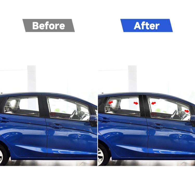 Car Carbon Fiber B-Pillar Decorative Sticker for Honda Fit 2014-2018, Left and Right Drive Universal, For Honda Fit 2014-2018