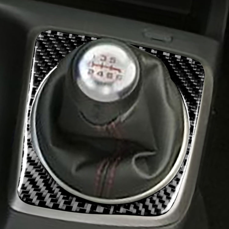Car Carbon Fiber Manual Gear Decorative Sticker for Honda Civic 8th Generation 2006-2011, Left Drive, Manual Gear, Left Drive