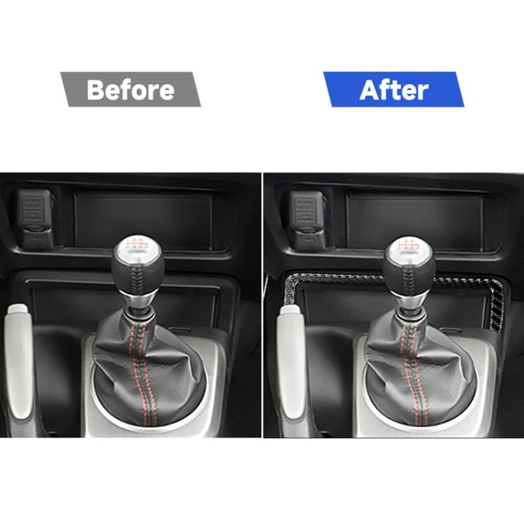 Car Carbon Fiber Small Storage Box Decorative Sticker for Honda Civic 8th Generation 2006-2011, Left Drive, Small Storage Box, Left Drive