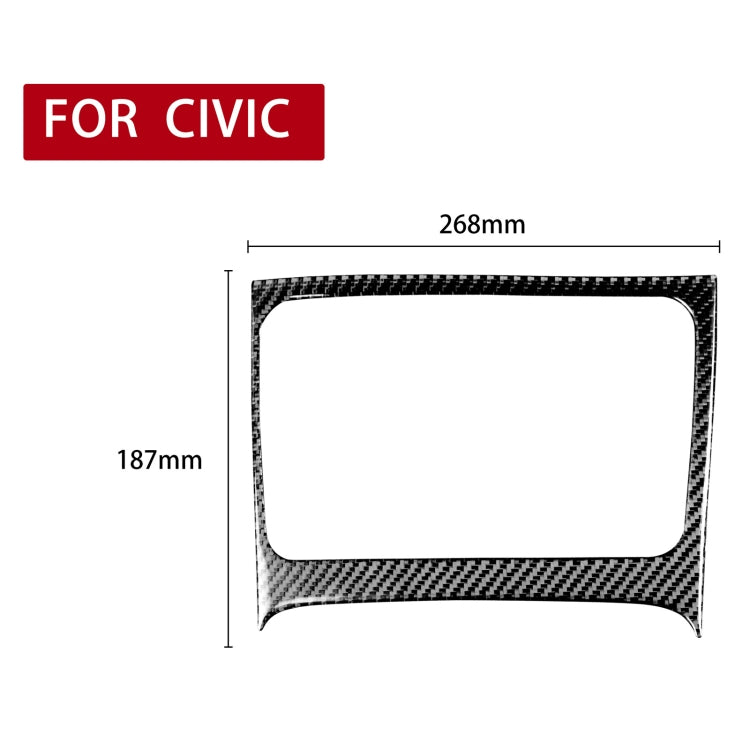 Car Carbon Fiber Big Storage Box Decorative Sticker for Honda Civic 8th Generation 2006-2011, Right Drive, Big Storage Box, Right Drive