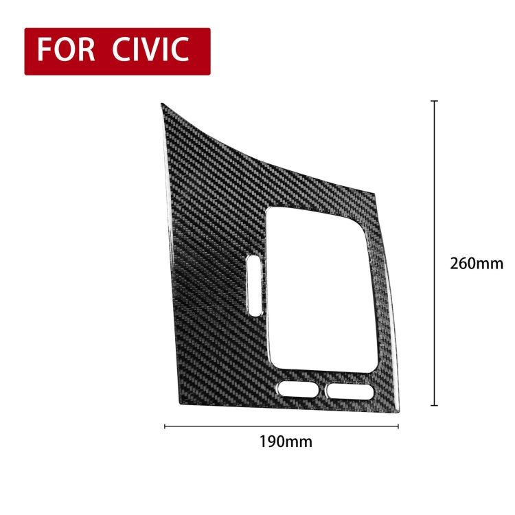 Car Carbon Fiber Driver Seat Left Side Air Outlet Panel Decorative Sticker for Honda Civic 8th Generation 2006-2011, Right Drive, Driver Seat Left Side Air Outlet Panel, Right Drive