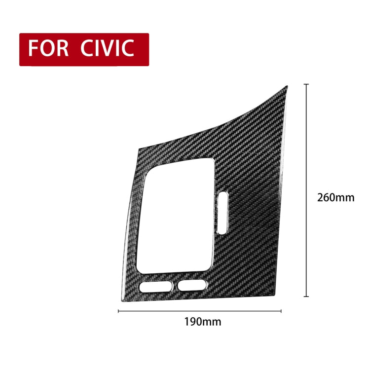 Car Carbon Fiber Driver Seat Left Side Air Outlet Panel Decorative Sticker for Honda Civic 8th Generation 2006-2011, Left Drive, Driver Seat Left Side Air Outlet Panel, Left Drive