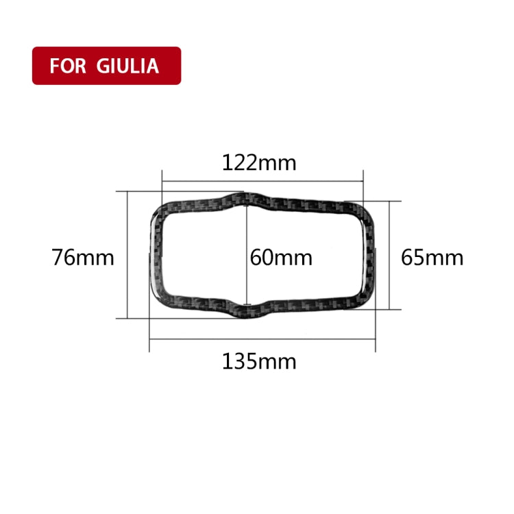 Car Carbon Fiber Headlight Switch Panel Decorative Sticker for Alfa Romeo Giulia 2017-2019, Left Drive, Headlight Switch Panel, Left Drive