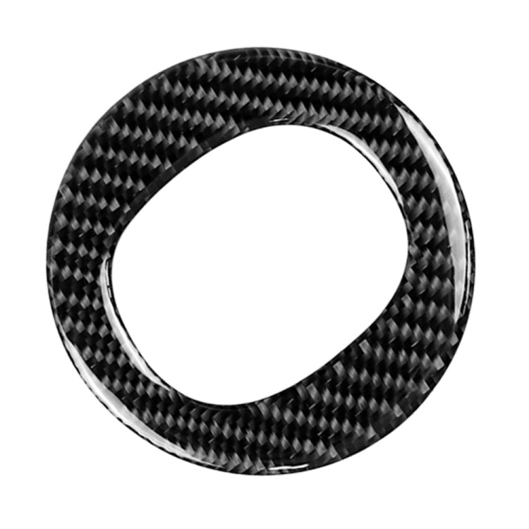 Car Carbon Fiber Steering Wheel Circle Decorative Sticker for Mazda CX-5 2017-2018, Left and Right Drive Universal, Steering Wheel Circle for CX-5