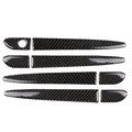 One Set Car Carbon Fiber Outside Door Handle without Smart Hole Decorative Sticker for Mazda CX-5 2017-2018, Right Drive, Outside Door Handle without Smart Hole, Right Drive
