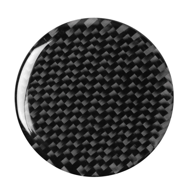 Car Carbon Fiber Multimedia Knob Decorative Sticker for BMW 3 Series G20/G28/325Li/330d/335 2019-2020, Left and Right Drive Universal, Multimedia Knob
