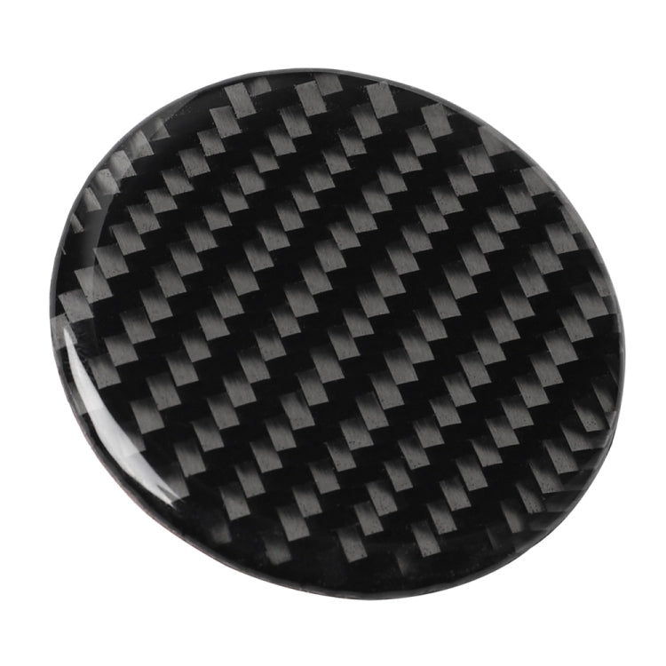 Car Carbon Fiber Multimedia Knob Decorative Sticker for BMW 3 Series G20/G28/325Li/330d/335 2019-2020, Left and Right Drive Universal, Multimedia Knob
