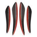 Universal Car Carbon Fiber Wind Knife Decorative Sticker, Left and Right Drive Universal, Wind Knife