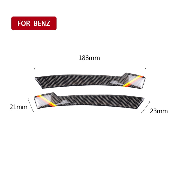 Car Carbon Fiber Rearview Mirror Anti-collision Strip D for Mercedes-Benz A/B/C/E Class/GLK/GLE/GLS/GLA/CLA, Left and Right Drive Universal, Rearview Mirror Anti-collision Strip D