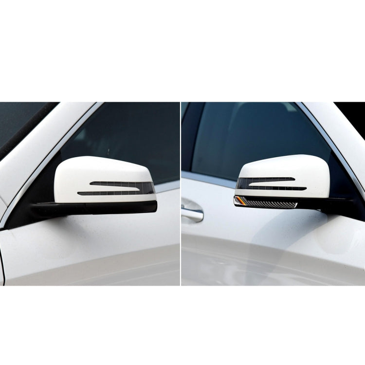 Car Carbon Fiber Rearview Mirror Anti-collision Strip D for Mercedes-Benz A/B/C/E Class/GLK/GLE/GLS/GLA/CLA, Left and Right Drive Universal, Rearview Mirror Anti-collision Strip D