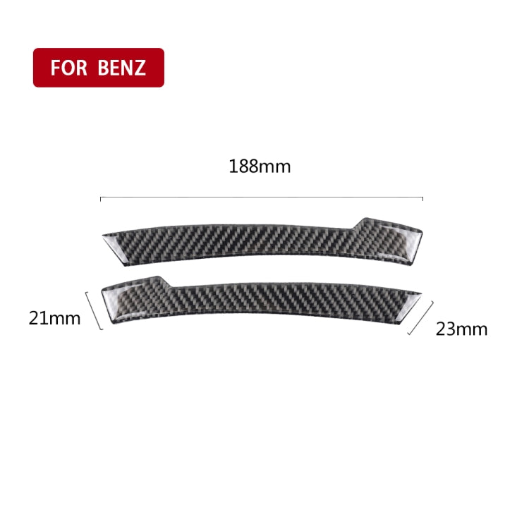Car Carbon Fiber Rearview Mirror Anti-collision Strip A for Mercedes-Benz A/B/C/E Class/GLK/GLE/GLS/GLA/CLA, Left and Right Drive Universal, Rearview Mirror Anti-collision Strip A