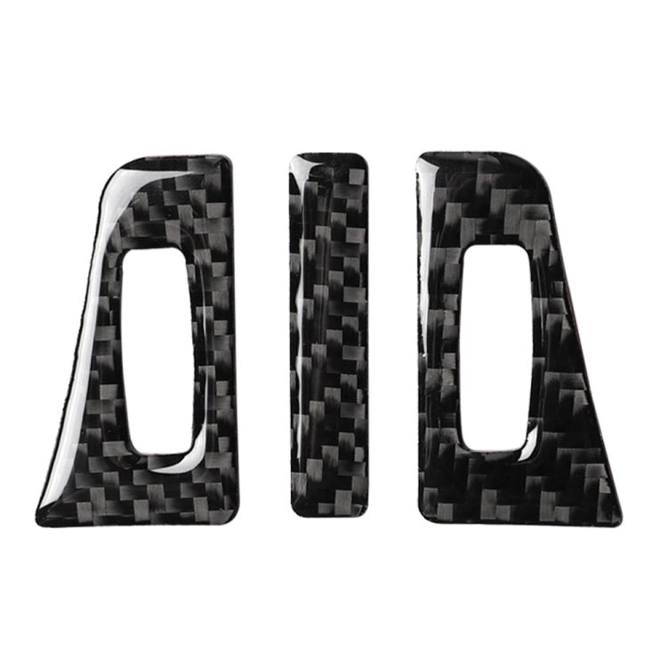 3 in 1 Car Carbon Fiber Air Outlet Decorative Sticker for Lexus NX200 / 200t / 300h 2014-2021, Left and Right Drive Universal, Air Outlet