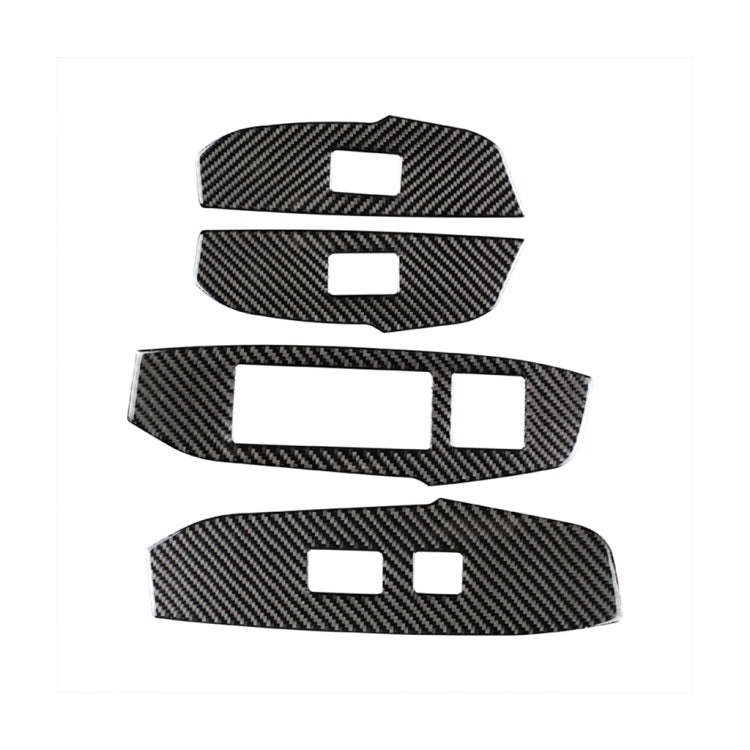 Car Carbon Fiber Window Glass Lift Decorative Sticker for Lexus NX200 / 200t / 300h 2014-2021, Left Drive, Window Glass Lift, Left Drive
