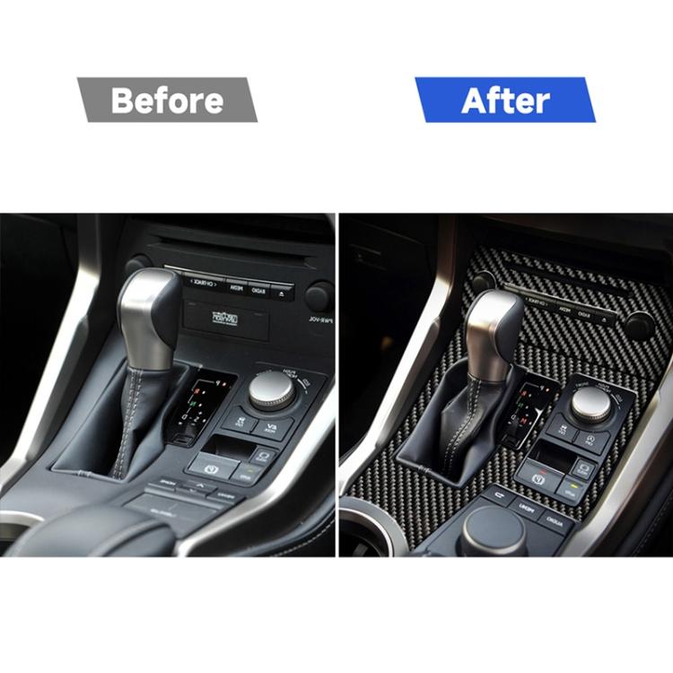 Car Carbon Fiber Gearshift Panel B Decorative Sticker for Lexus NX200 / 200t / 300h 2014-2021, Right Drive, Gearshift Panel B, Right Drive