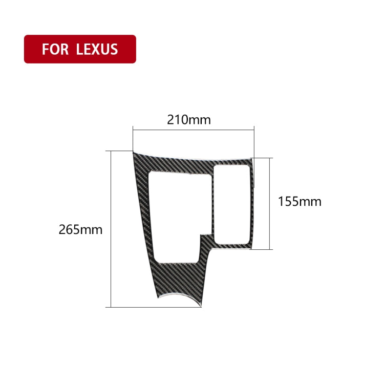 Car Carbon Fiber Gearshift Panel A Decorative Sticker for Lexus NX200 / 200t / 300h 2014-2021, Right Drive, Gearshift Panel A, Right Drive