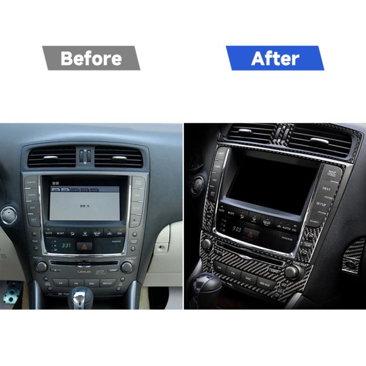 Car Carbon Fiber Glove Box Switch Decorative Sticker for Lexus IS250 300 350C 2006-2012, Left Drive, Glove Box, Left Drive