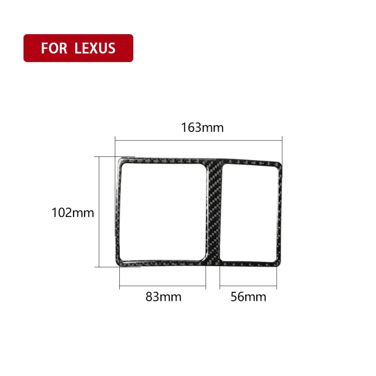 Car Carbon Fiber Trunk Switch Decorative Sticker for Lexus IS250 300 350C 2006-2012, Left and Right Drive Universal, Trunk Switch