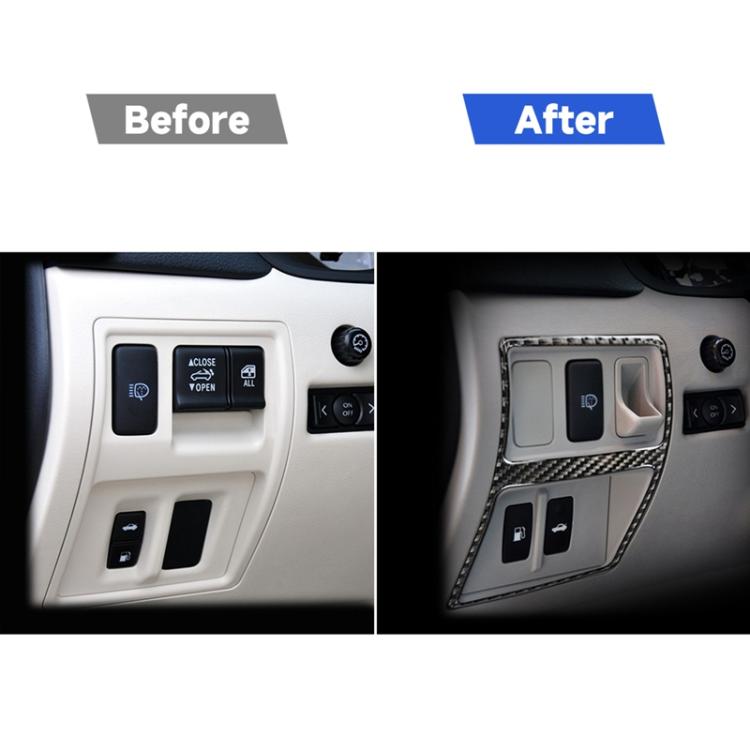 Car Carbon Fiber Trunk Switch Decorative Sticker for Lexus IS250 300 350C 2006-2012, Left and Right Drive Universal, Trunk Switch