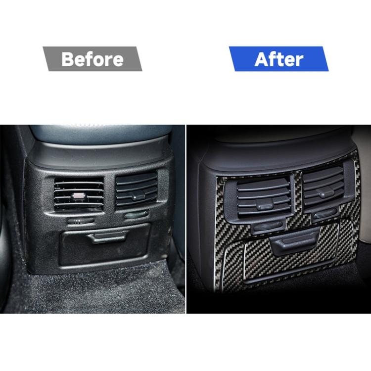 Car Carbon Fiber Rear Air Outlet Decorative Sticker for Lexus IS250 300 350C 2006-2012, Left and Right Drive Universal, Rear Air Outlet