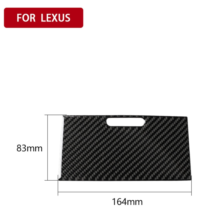 Car Carbon Fiber Cigarette Lighter Panel Decorative Sticker for Lexus IS250 300 350C 2006-2012, Left and Right Drive Universal, Cigarette Lighter Panel