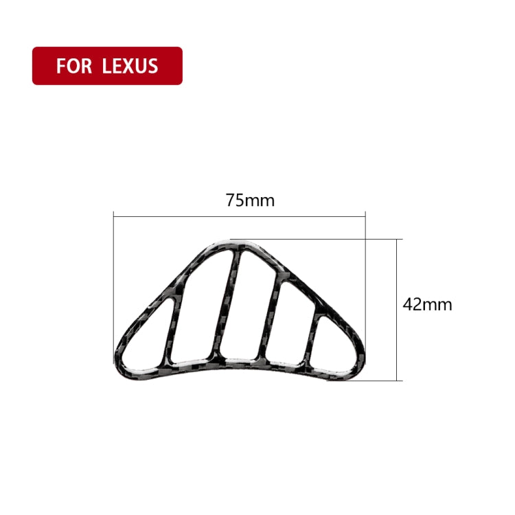 Car Carbon Fiber Small Left and Right Air Outlet Decorative Sticker for Lexus IS250 300 350C 2006-2012, Left Drive, Small Left and Right Air Outlet, Left Drive