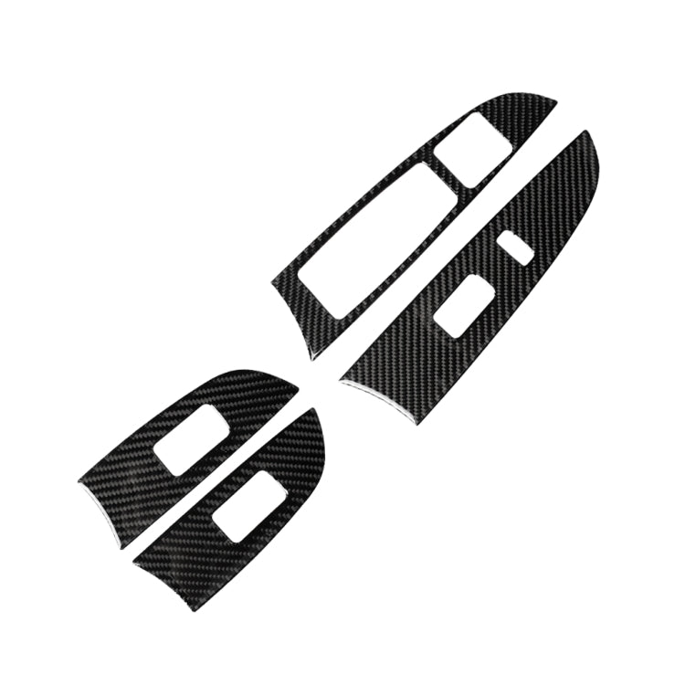 Car Carbon Fiber Window Glass Lift Decorative Sticker for Lexus IS250 300 350C 2006-2012, Left Drive, Window Glass Lift, Left Drive