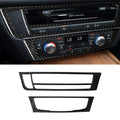 Car Carbon Fiber Air Conditioning CD Panel Decorative Sticker for Audi A6 S6 C7 A7 S7 4G8 2012-2018, Left Drive, Air Conditioning CD Panel, Left Drive