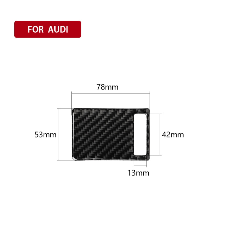 Car Carbon Fiber Air Outlet Adjustment Panel Decorative Sticker for Audi A6 2005-2011, Right Drive, Air Outlet Adjustment Panel, Right Drive