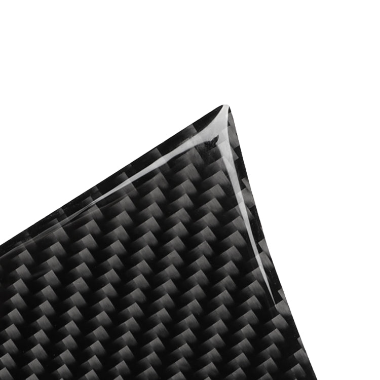 Car Carbon Fiber Storage Cover Decorative Sticker for Audi A6 2005-2011, Left Drive, Storage Cover, Left Drive