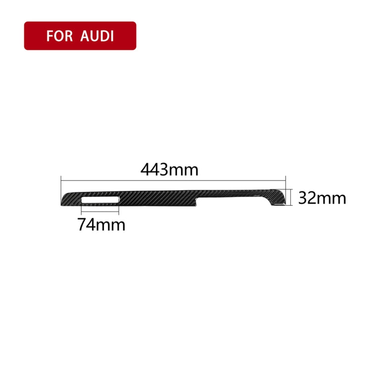 Car Carbon Fiber Passenger Seat Decorative Strip for Audi TT 8n 8J MK123 TTRS 2008-2014, Right Drive, Passenger Seat , Right Drive