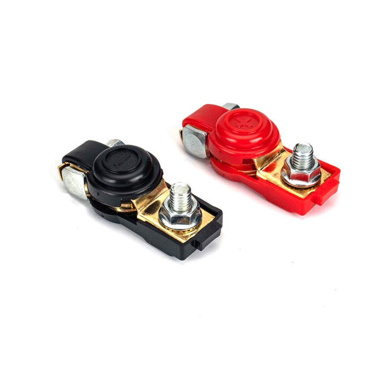 1 Pair Car Battery Cable Terminal Clamps Connectors Battery Clip Wiring with Protective Cleaning, with Protective Cleaning
