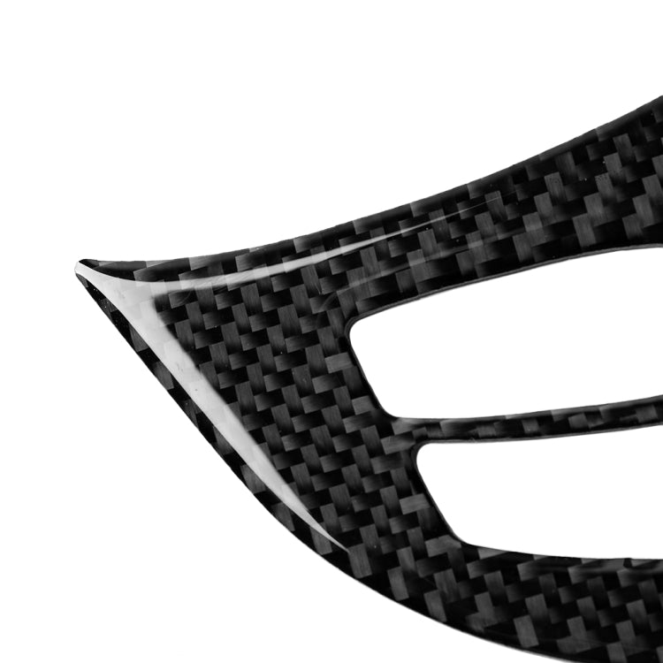 2 in 1 Car Carbon Fiber Solid Color Steering Wheel Buttons Decorative Sticker for BMW E70 X5 2008-2013, Left and Right Drive Universal, Steering Wheel Buttons