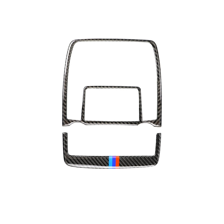 2 in 1 Car Carbon Fiber Tricolor Reading Light Decorative Sticker for BMW E70 X5 / E71 X6 2008-2013, Left and Right Drive Universal, Reading Light(Tricolor)