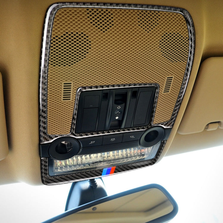 2 in 1 Car Carbon Fiber Tricolor Reading Light Decorative Sticker for BMW E70 X5 / E71 X6 2008-2013, Left and Right Drive Universal, Reading Light(Tricolor)