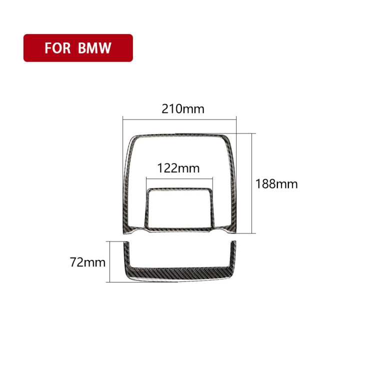 2 in 1 Car Carbon Fiber Solid Color Reading Light Decorative Sticker for BMW E70 X5 / E71 X6 2008-2013, Left and Right Drive Universal, Reading Light