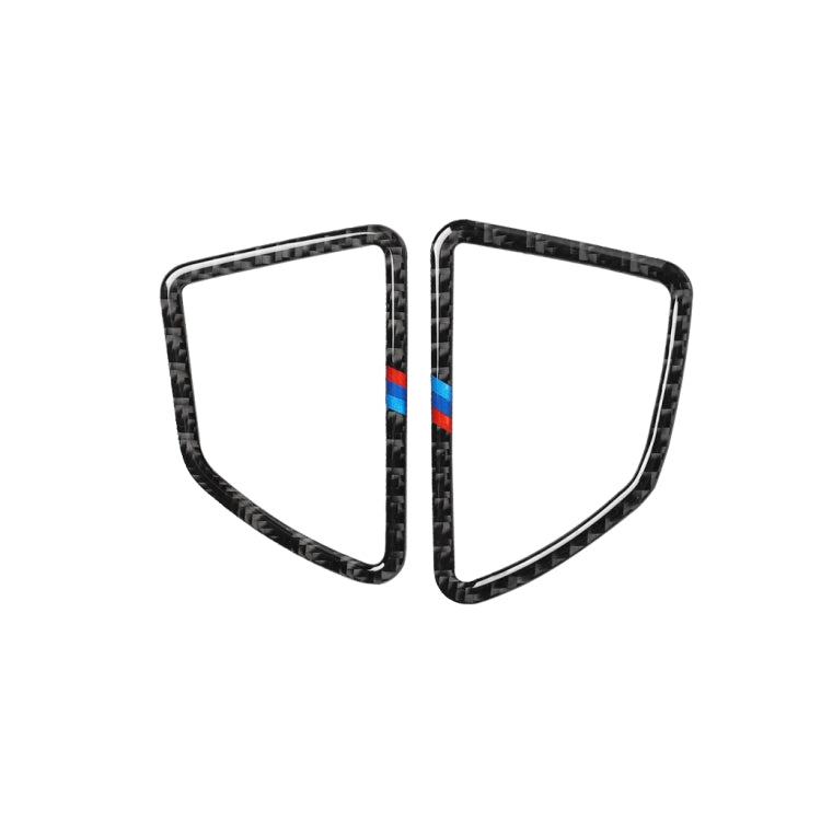 2 in 1 Car Carbon Fiber Tricolor Dashboard Air Outlet Decorative Sticker for BMW E70 X5 / E71 X6 2008-2013, Left Drive, Dashboard Air Outlet(Tricolor)