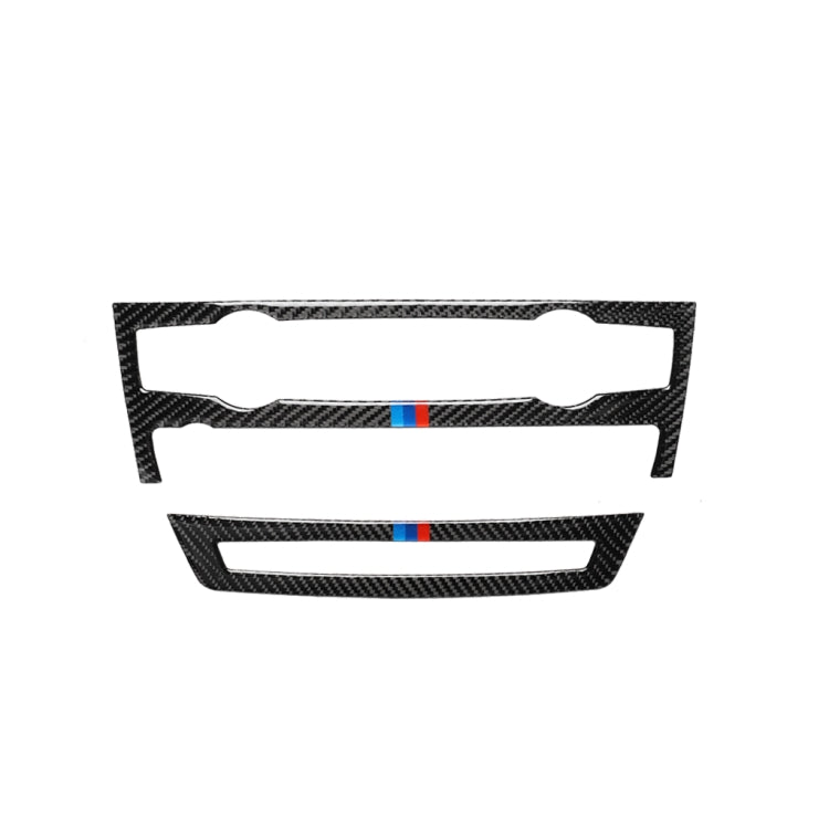 2 in 1 Car Carbon Fiber Tricolor Air Conditioner Set Decorative Sticker for BMW E70 X5 2008-2013 / E71 X6 2009-2014, Left and Right Drive Universal, Air Conditioner Set(Tricolor)