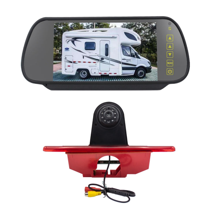 PZ465 Car Waterproof Brake Light View Camera + 7 inch Rearview Monitor for Citroen / Peugeot / Toyota, PZ465 + 7 inch Rearview Monitor