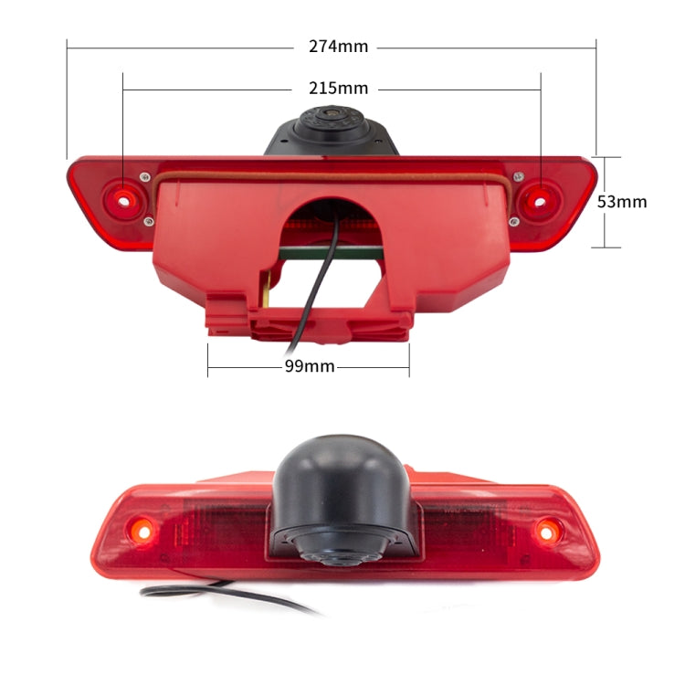 PZ465 Car Waterproof Brake Light View Camera + 7 inch Rearview Monitor for Citroen / Peugeot / Toyota, PZ465 + 7 inch Rearview Monitor