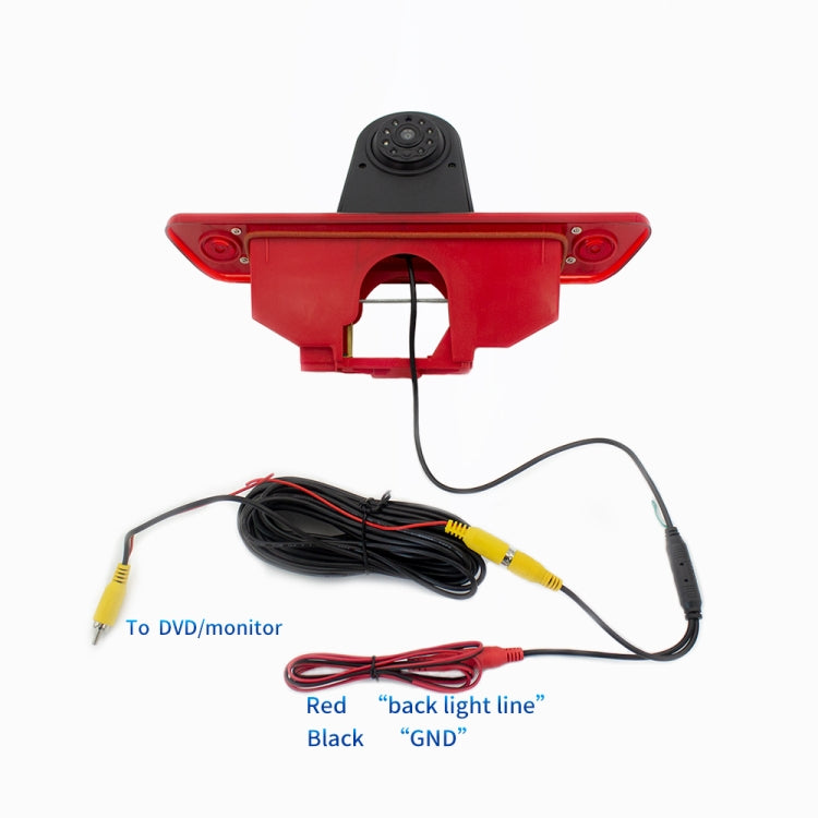 PZ465 Car Waterproof Brake Light View Camera + 7 inch Rearview Monitor for Citroen / Peugeot / Toyota, PZ465 + 7 inch Rearview Monitor