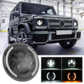 7 inch H4 / H13 DC 9V-30V 3000LM 3000K-6000K 25W Car Round Shape LED Headlight Lamps for Jeep Wrangler, with Angel Eye, For Jeep Wrangler
